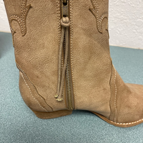Ccocci Western Style Ankle Boot Women’s 8.5 Tan - Picture 7 of 13